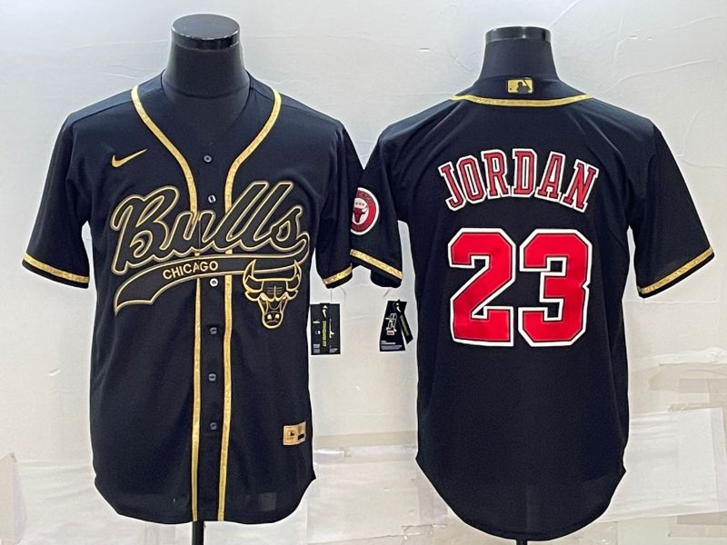 Men Chicago Bulls #23 Jordan Black 2022 Nike Co branded NBA Jerseys->chicago bulls->NBA Jersey